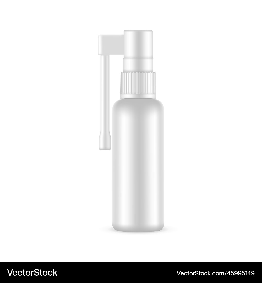 Kunststoff Kehle Spray Flasche Mockup isoliert Kunststoff Kehle Spray Flasche Mockup isoliert vektorbild