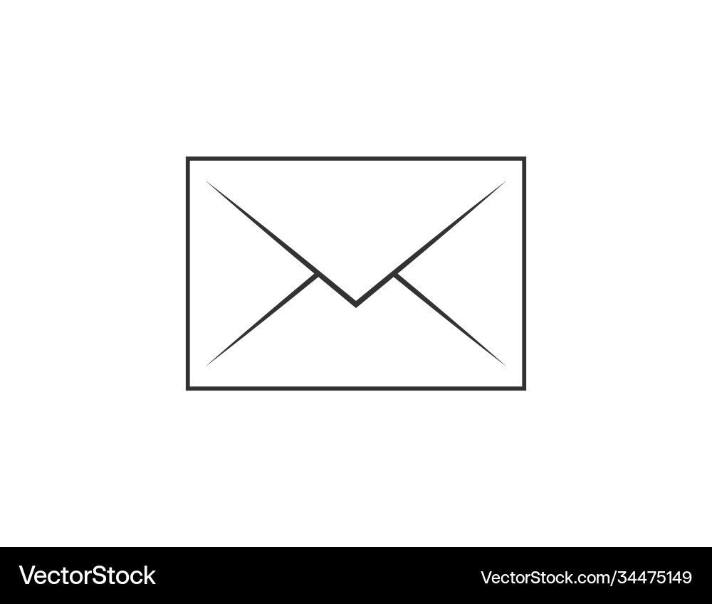 Mail icon on transparent background post message Mail icon on transparent background post message vector image