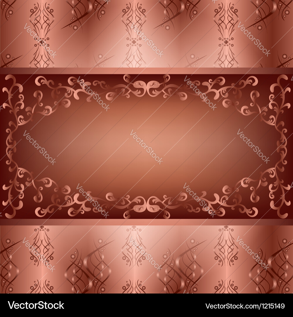 Ornamental background with seamless pattern Vector Image
