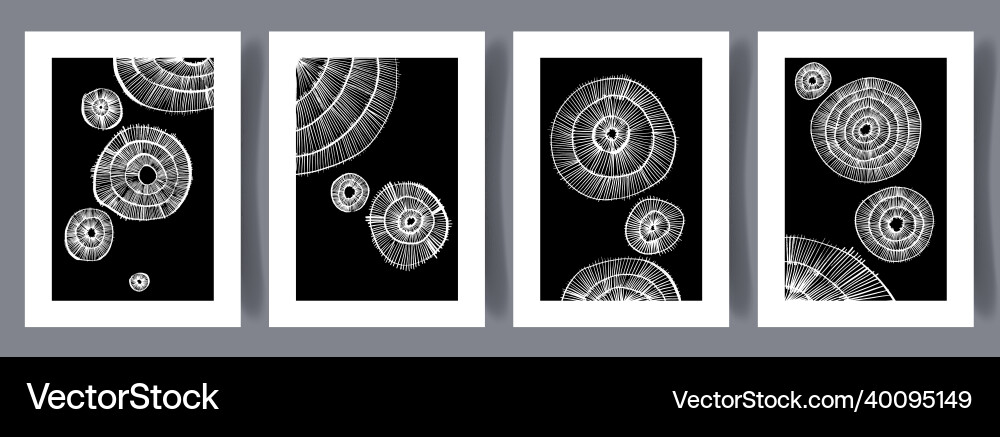 Scandinavian abstract print set Scandinavian abstract print set vector image