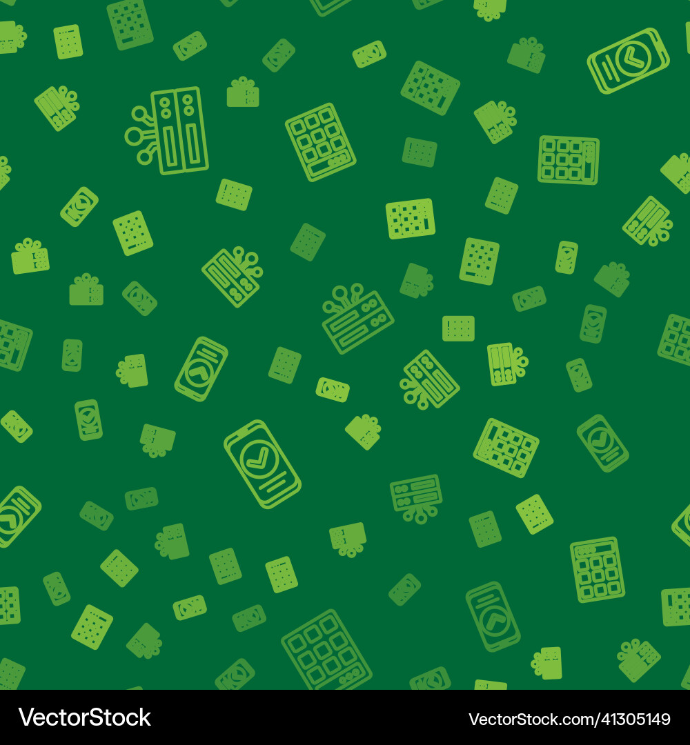 Set line server data web hosting smartphone vector image