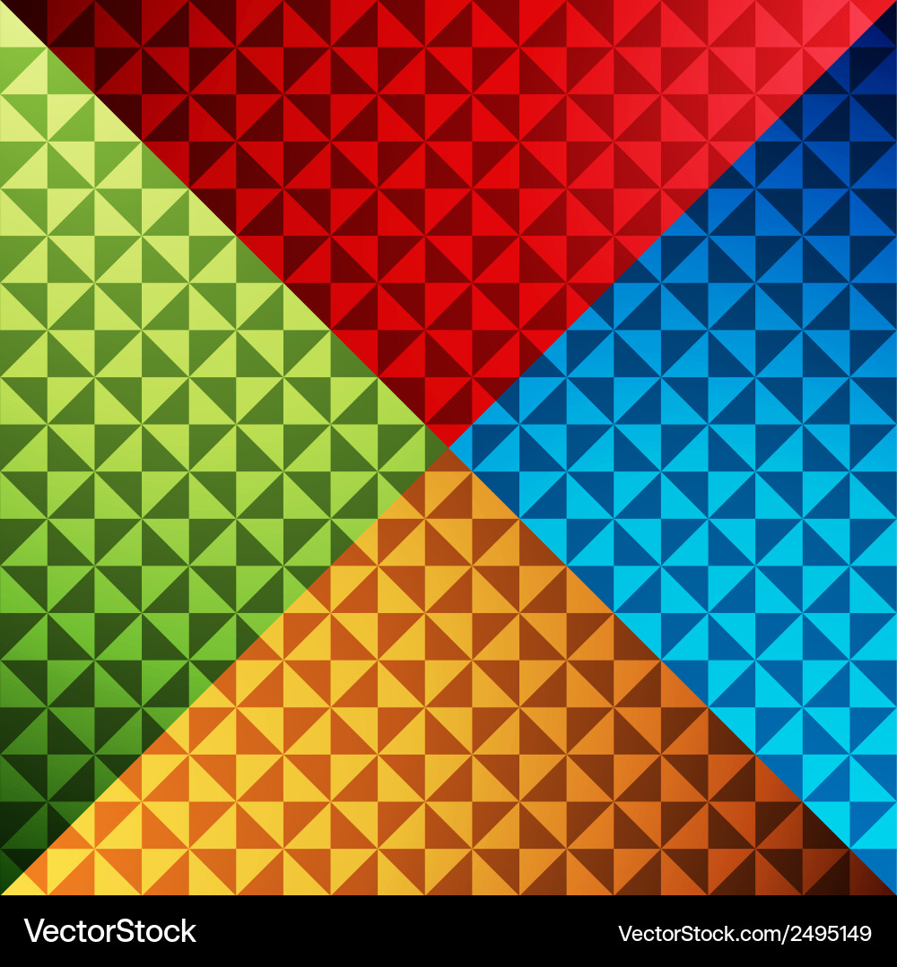 Triangle shape colorful pattern background Vector Image