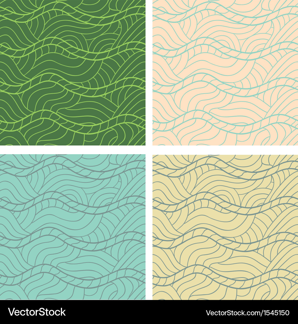 Abstract seamless patterns set Vector Image