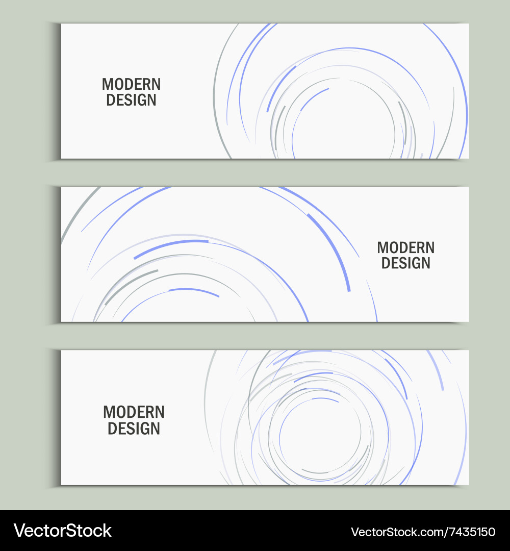 Abstract swirl set design background vector image