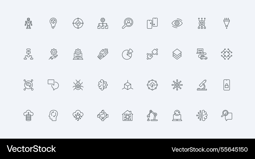 Ai technology machine learning engineering Ai technology machine learning engineering vector image