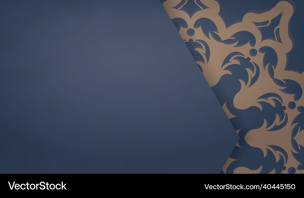 Background in blue with abstract brown pattern Background in blue with abstract brown pattern Vector Image