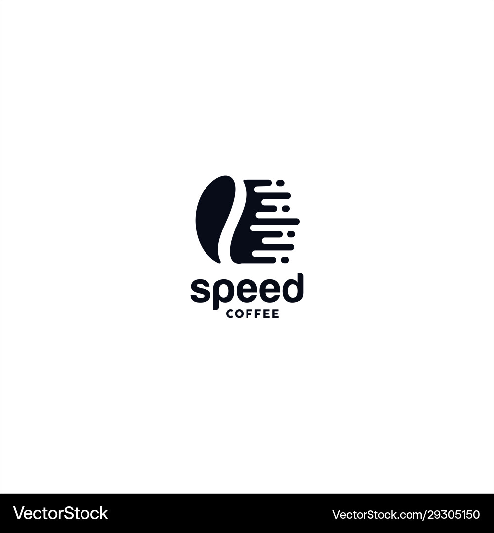 Coffee Bean Logo Template Vector Image