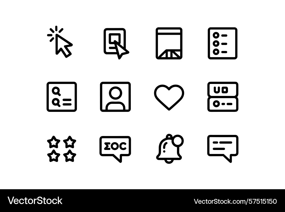 Cursor Pointer Dokumentliste Profil Herz hochladen Cursor Pointer Dokumentliste Profil Herz hochladen vektorbild