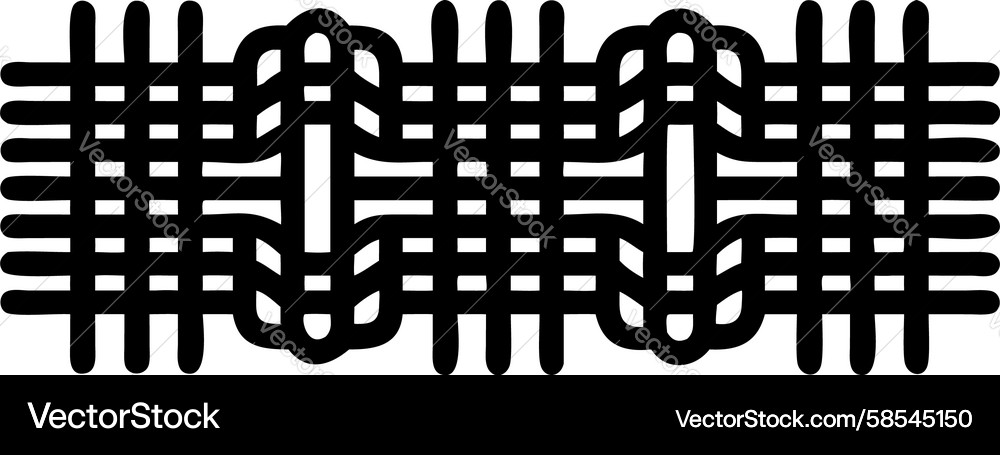 Dense Horizontal Line Pattern Vector Image
