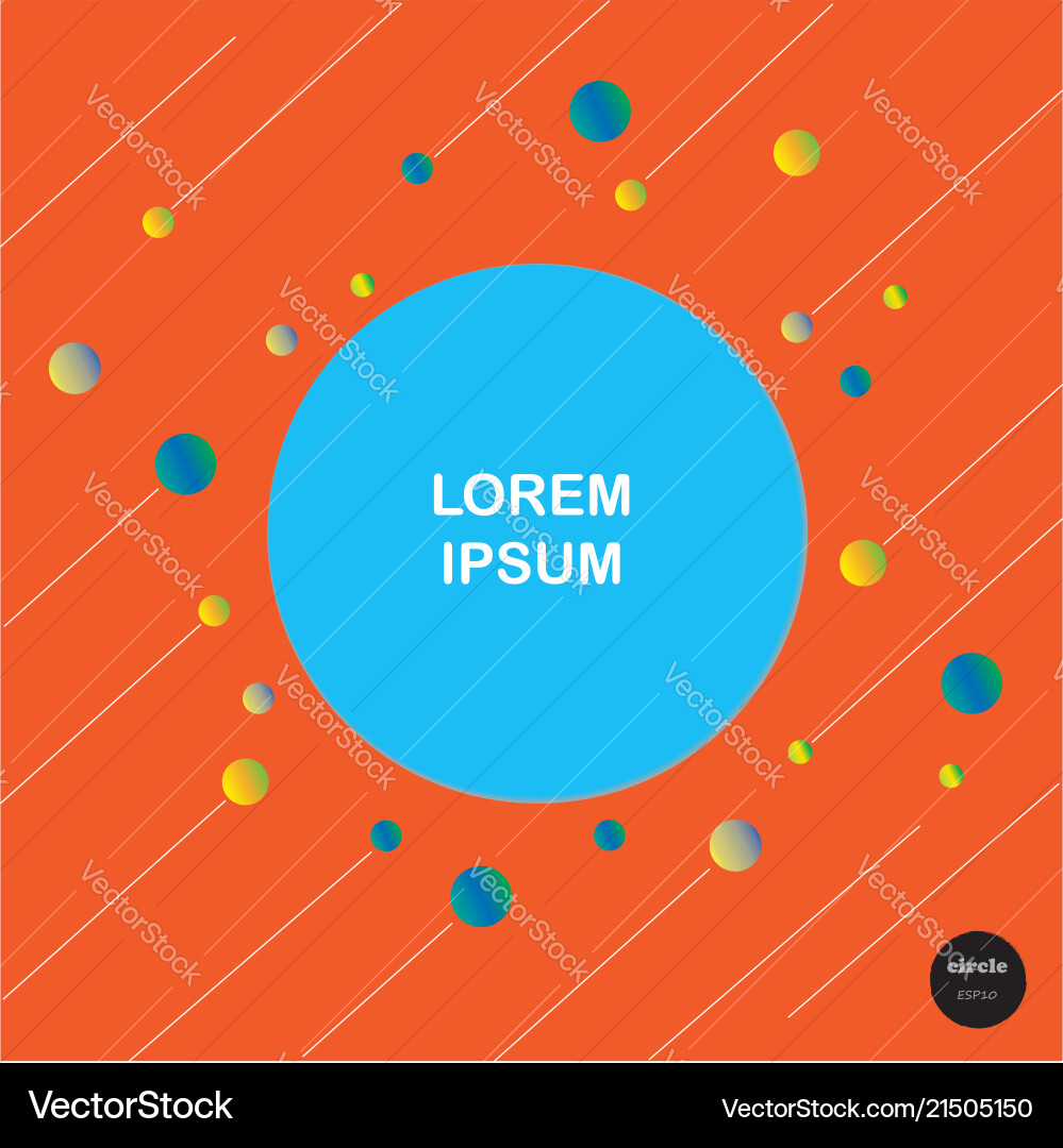 Design colorful circles with line elements Design colorful circles with line elements vector image