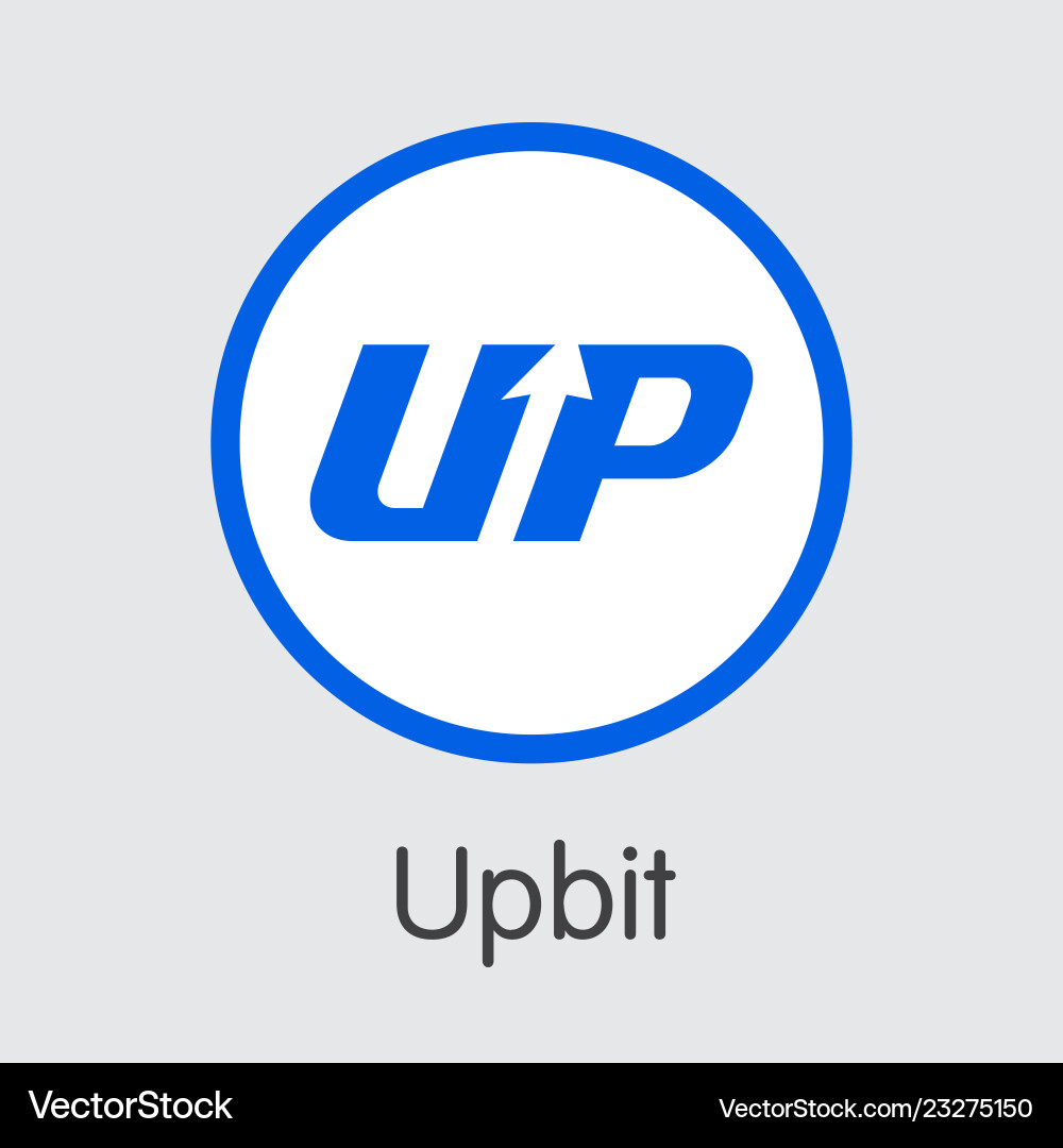 Exchange - upbit the crypto coins – Royalty-Free Vector | VectorStock
