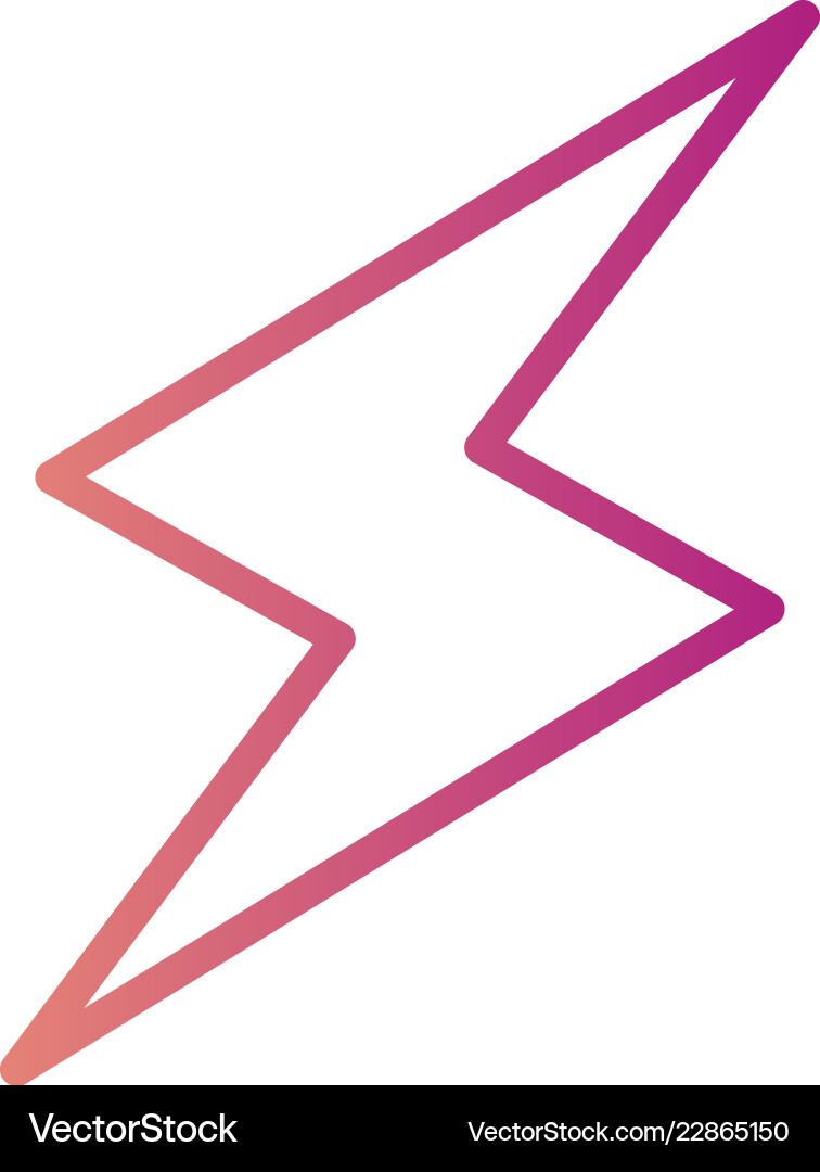 Lightning button icon Vector Image