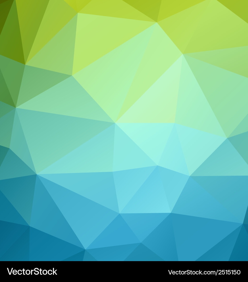 Polygonal Color Triangle Background vector image