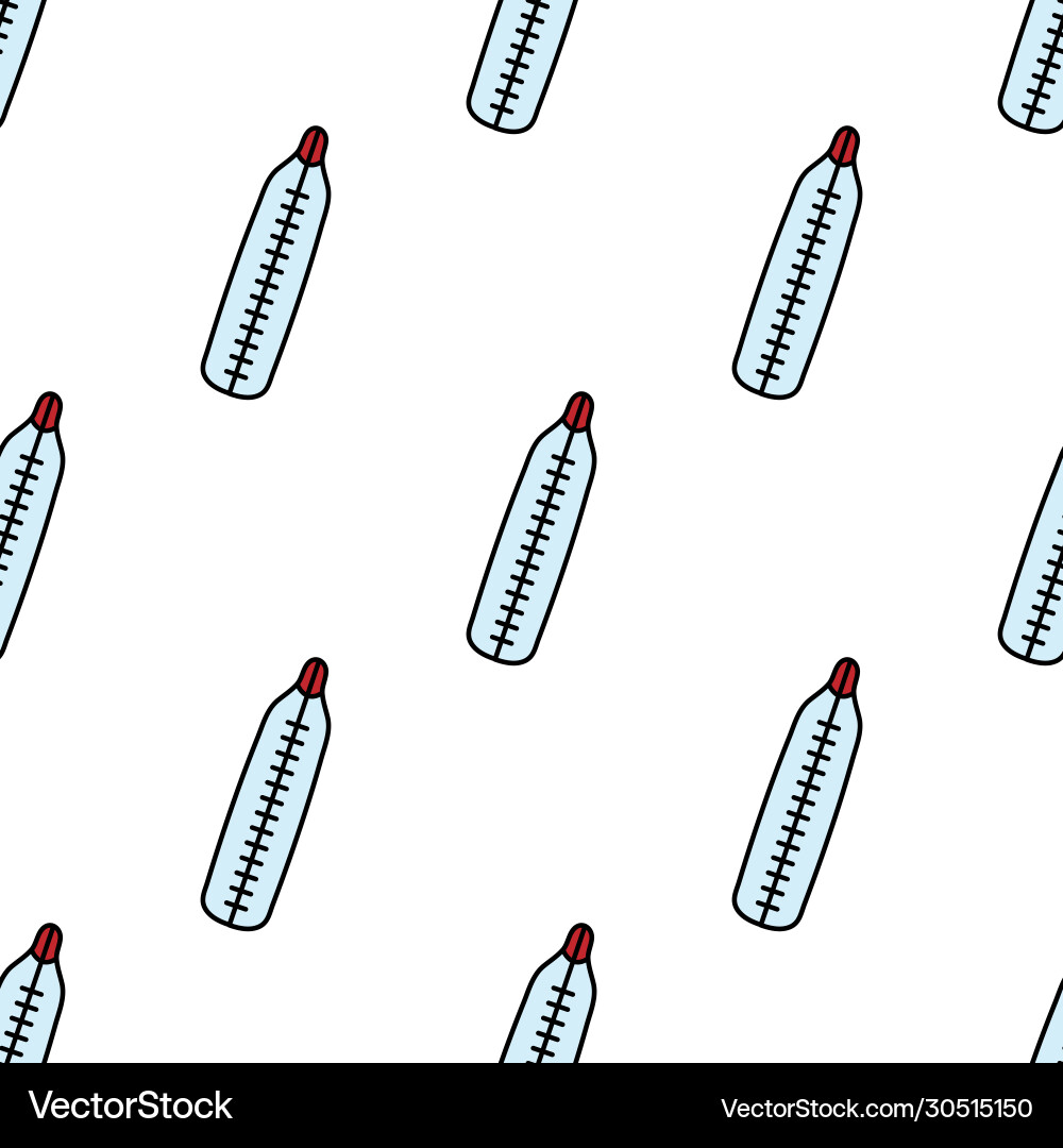 Seamless pattern with thermometer Seamless pattern with thermometer vector image