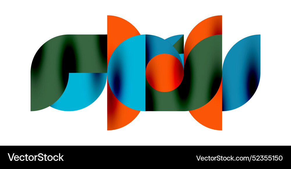 Shadow effect shiny circles and round triangles Vector Image
