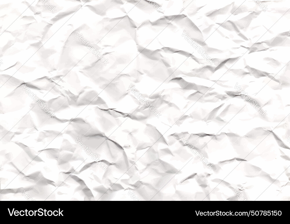 Texture of crumpled paper tracing from real Texture of crumpled paper tracing from real Vector Image