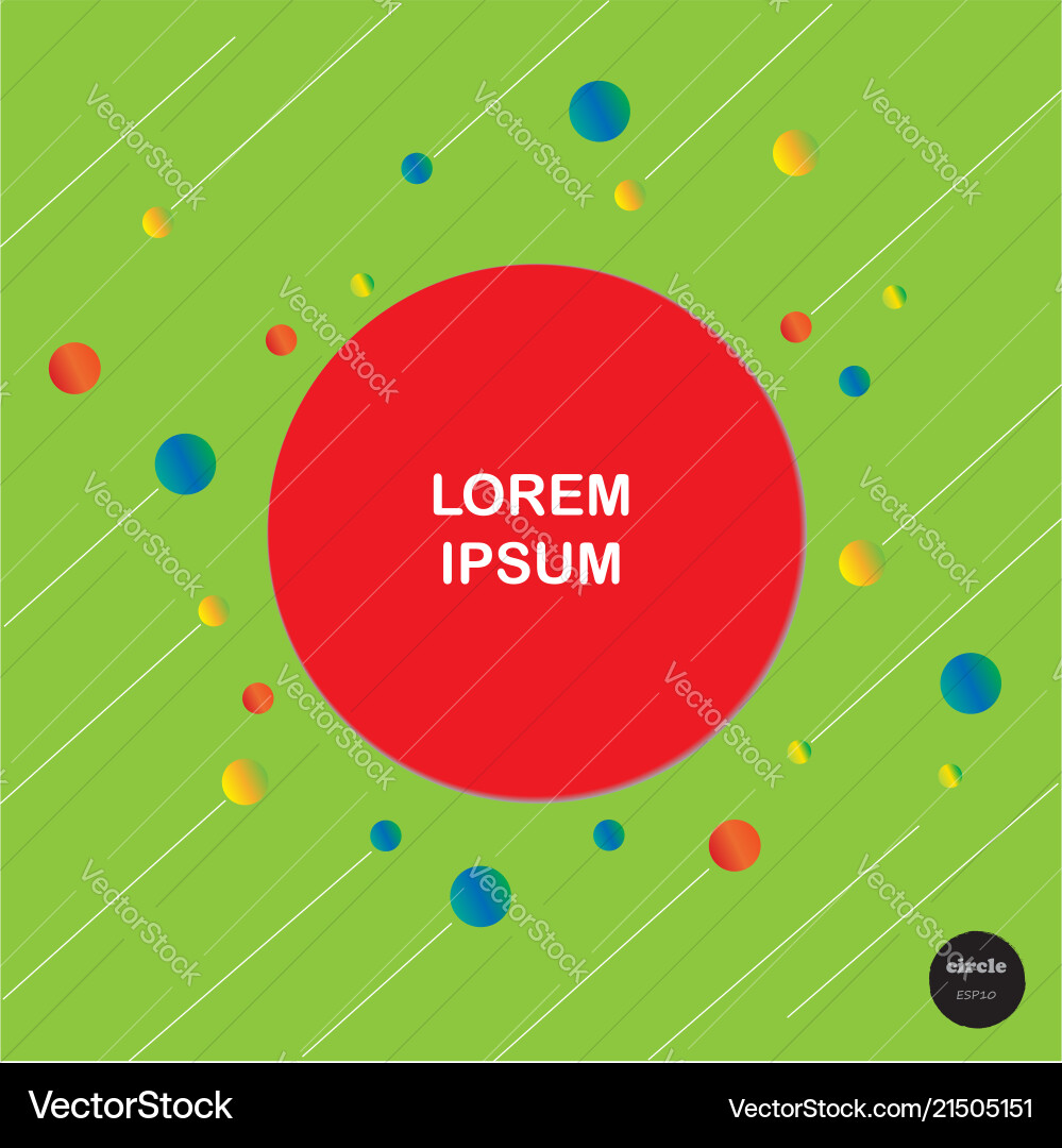 Design colorful circles with line elements Design colorful circles with line elements vector image