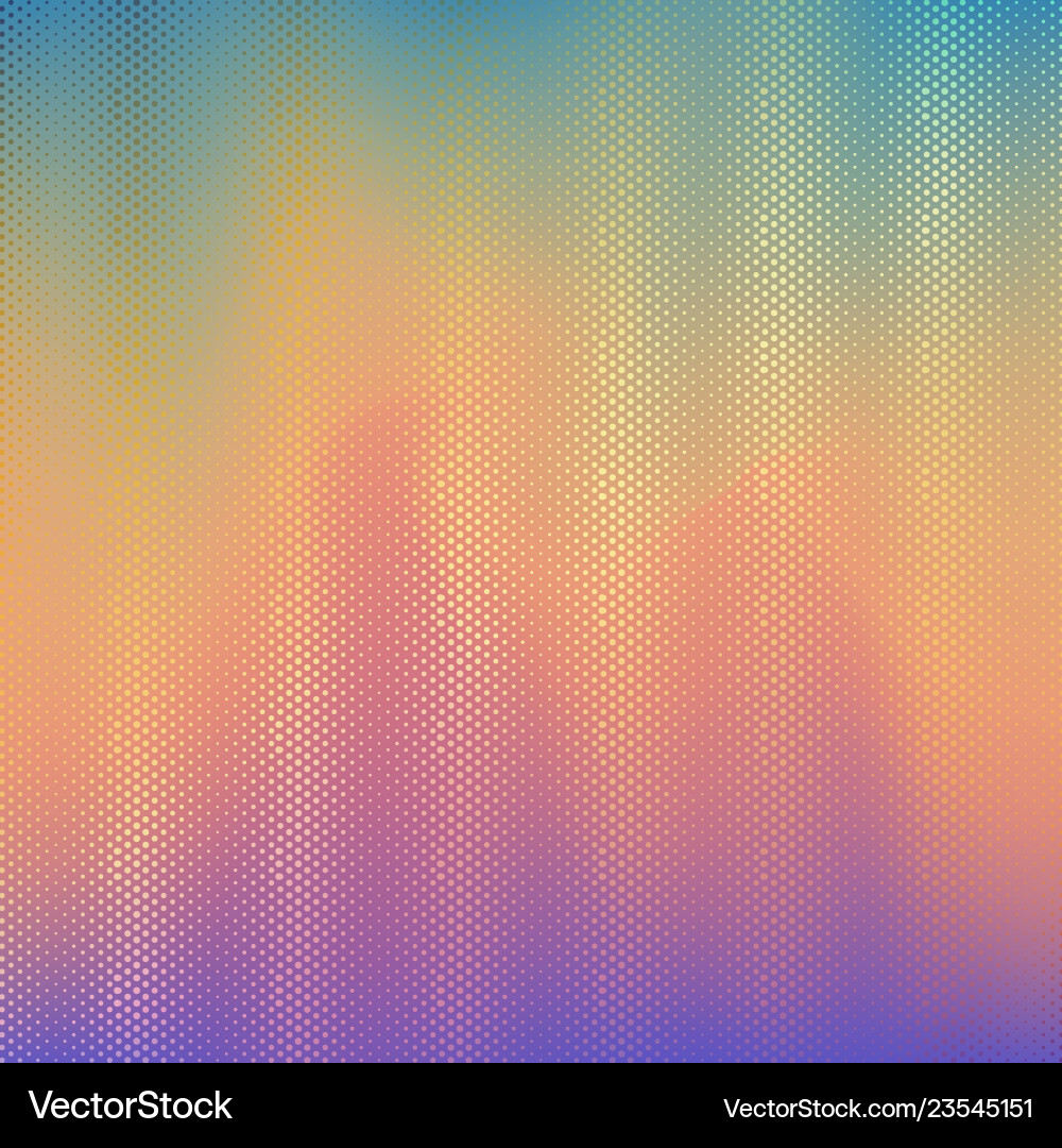 Halftone dots on blur gradient background vector image