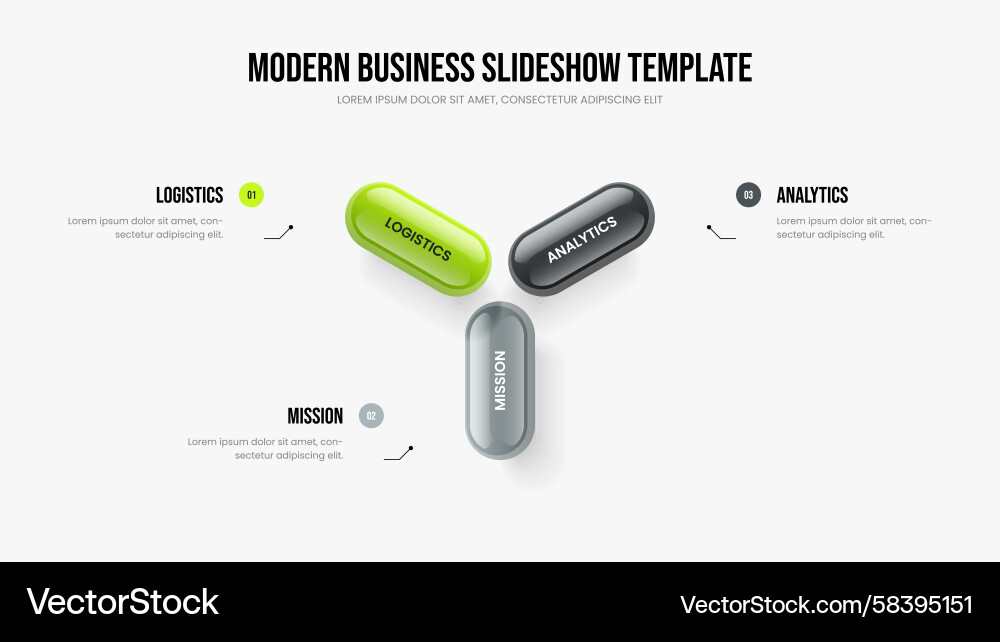 Performance Analytics Presentation Template Vector Image