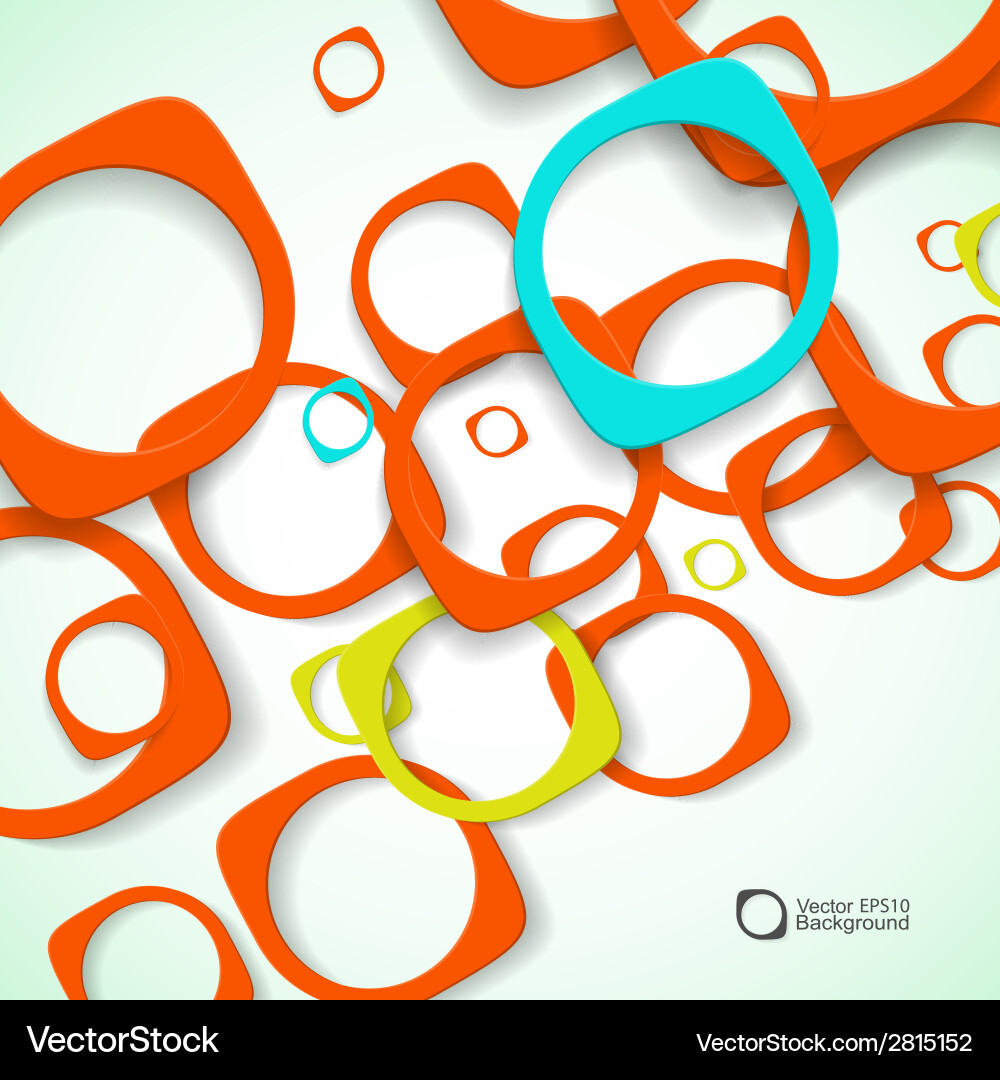 Abstract background of colored rounded bulk items Vector Image