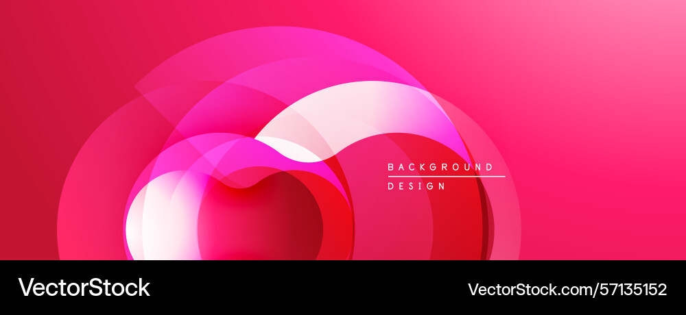Abstract pink design overlapping circles create Abstract pink design overlapping circles create Vector Image