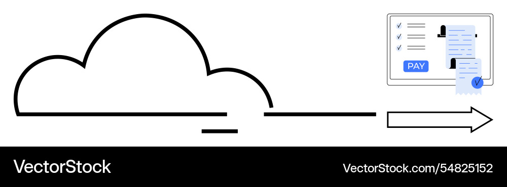 Cloud computing and financial transactions digital Cloud computing and financial transactions digital vector image