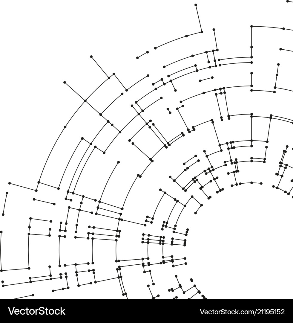 Connecting lines and dots on white background Connecting lines and dots on white background vector image