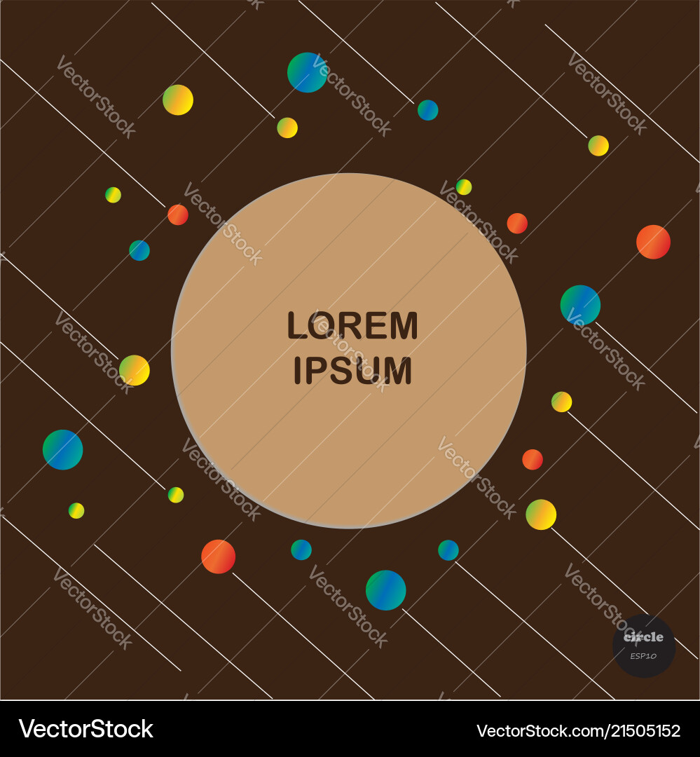 Design colorful circles with line elements Design colorful circles with line elements vector image