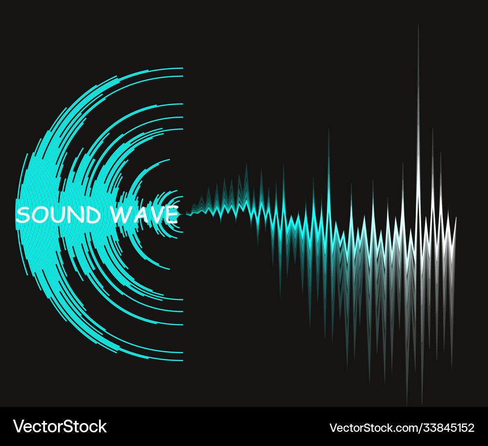Digital music background with dynamic waves Digital music background with dynamic waves Vector Image