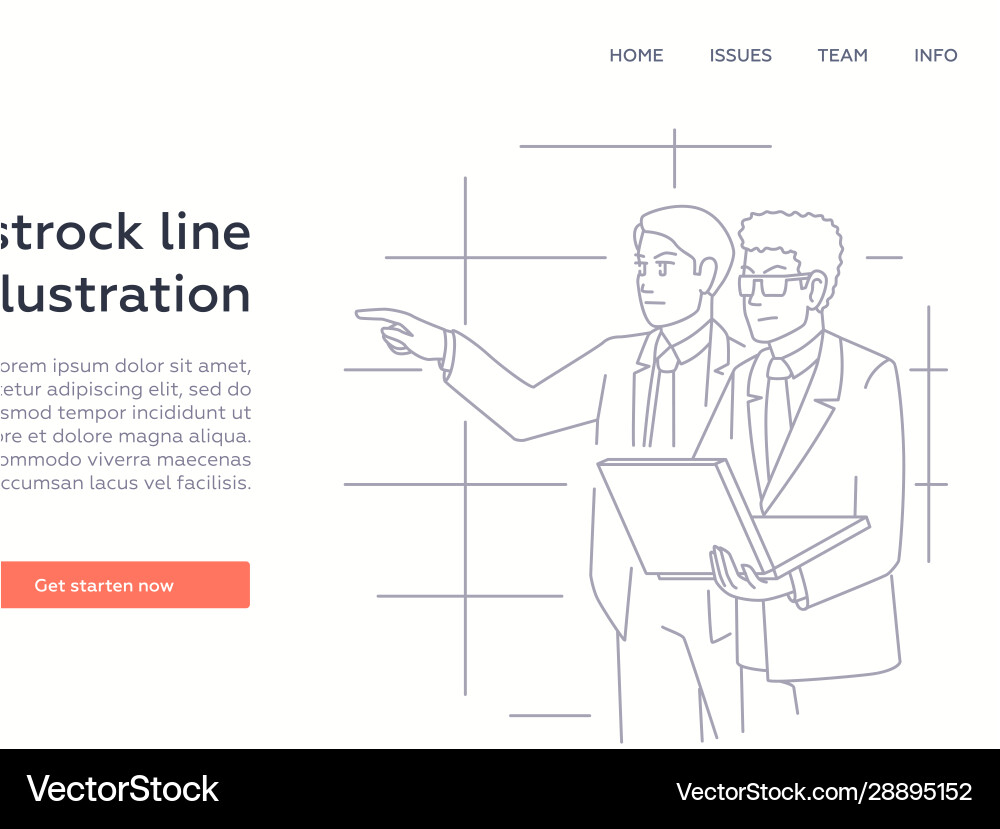 It security - modern line design style web banner It security - modern line design style web banner vector image