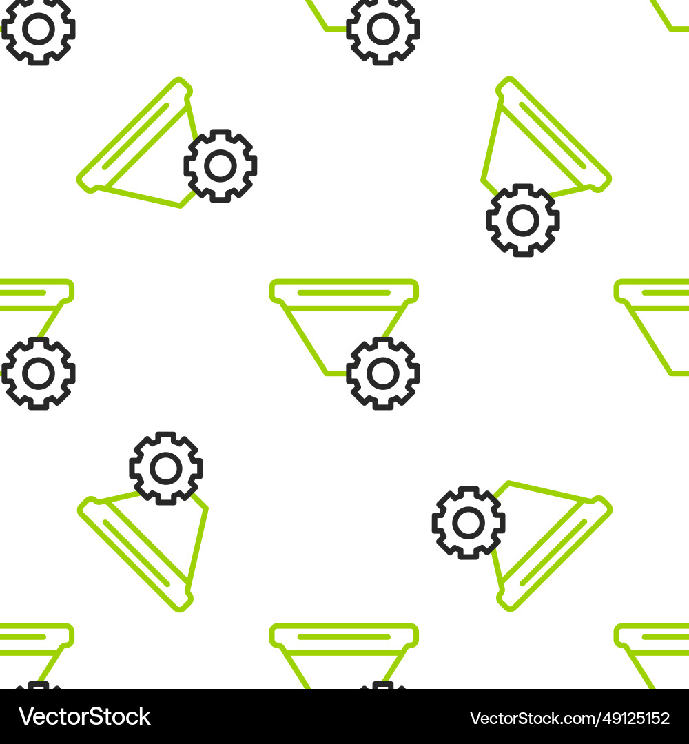 Line filter setting icon isolated seamless Line filter setting icon isolated seamless Vector Image