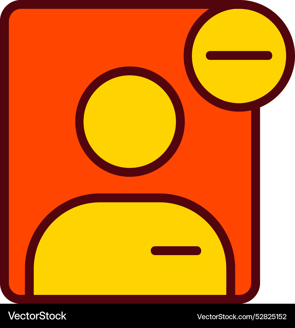 User remove icon design Vector Image