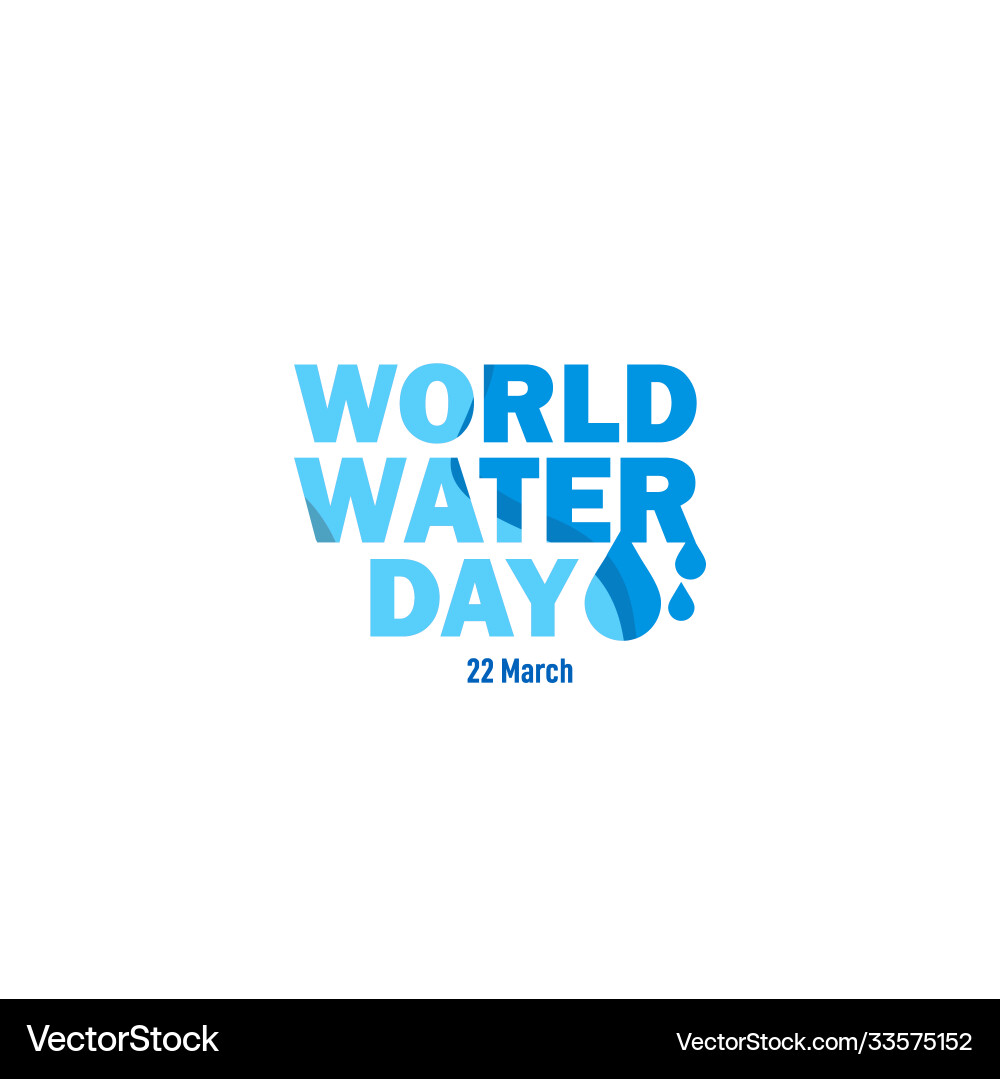 World water day template design Vector Image