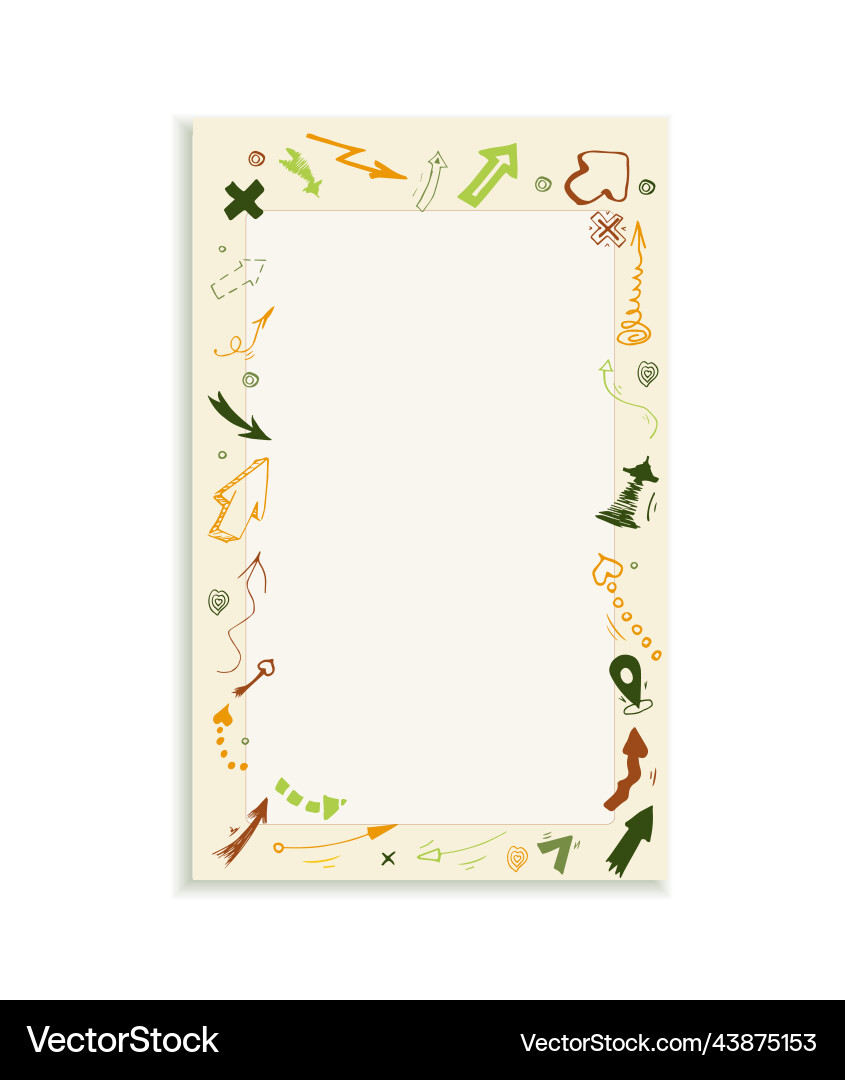 First page for a notebook or notepad First page for a notebook or notepad Vector Image