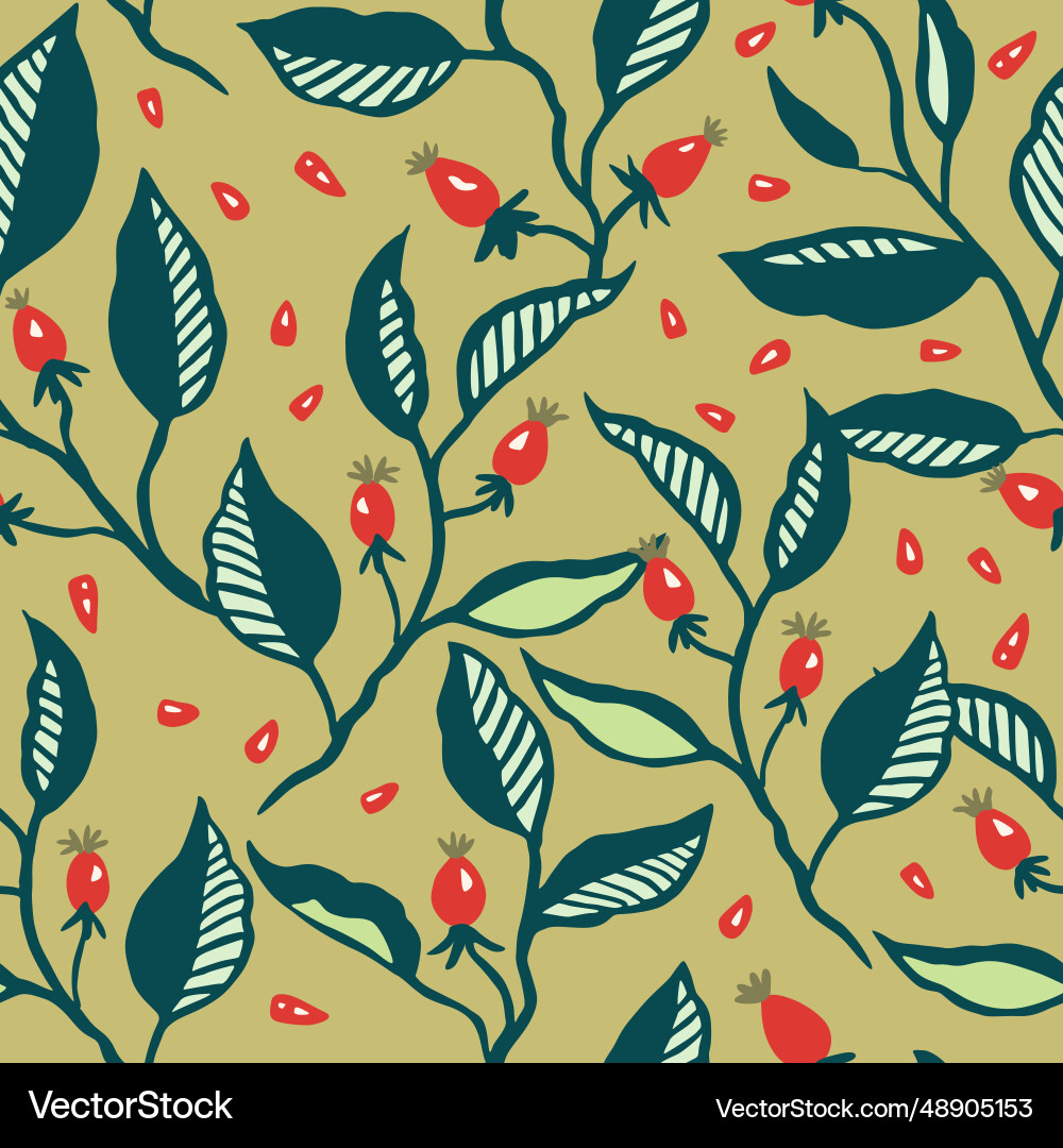 Seamless pattern with dynamic stylizes branches Seamless pattern with dynamic stylizes branches vector image