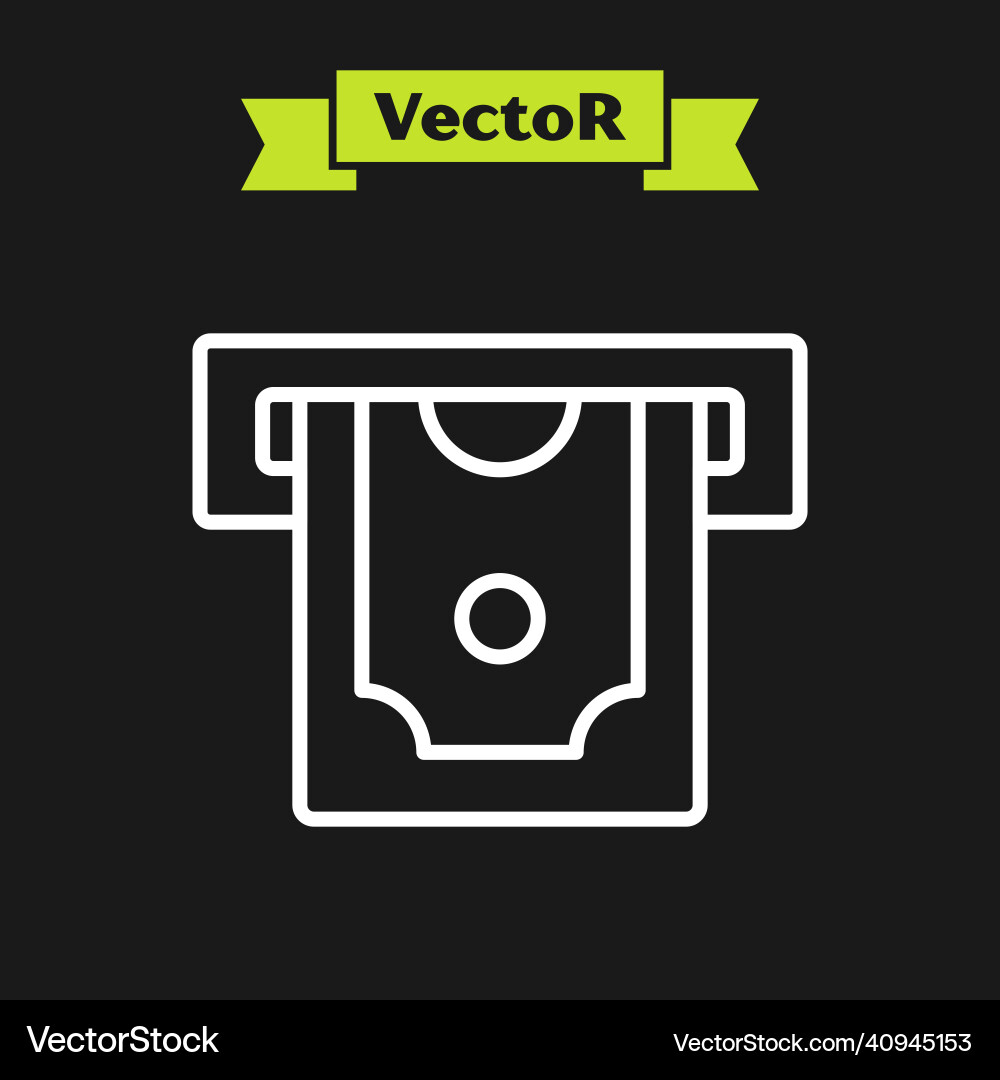 White line atm - automated teller machine White line atm - automated teller machine Vector Image