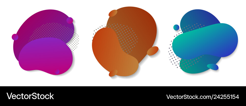 Abstract color liquid shape Vector Image