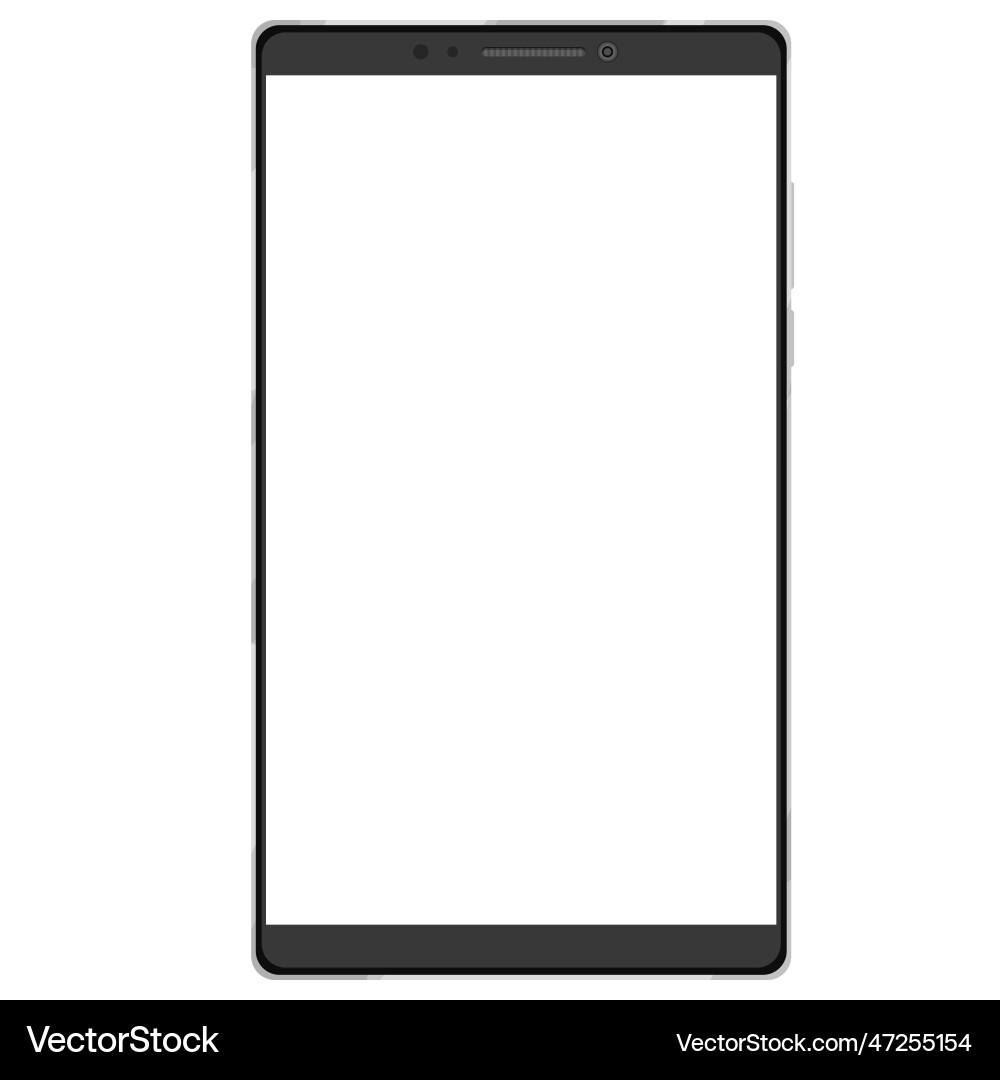 Cell phone smartphone screen frame front view Vector Image