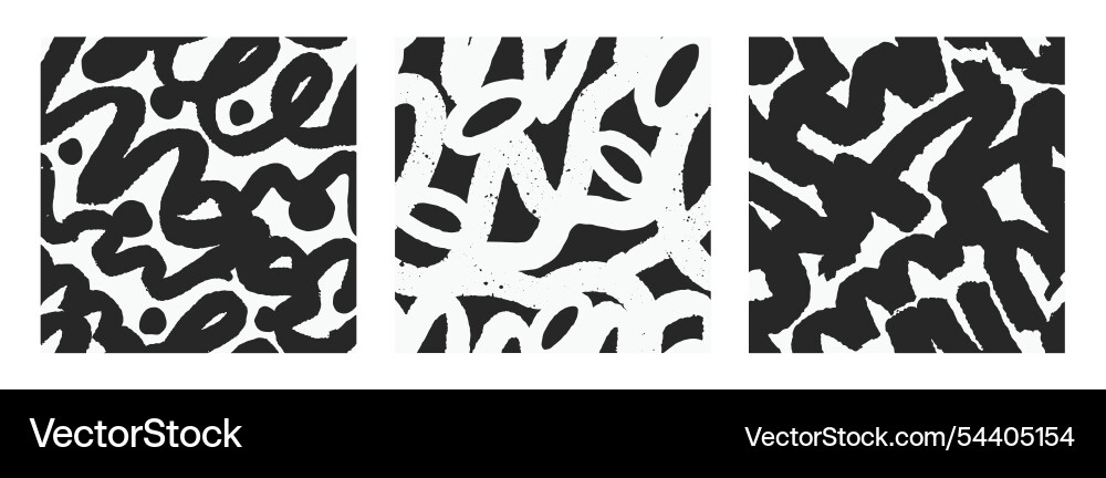 Dynamic Abstract Brushstroke Pattern vector image