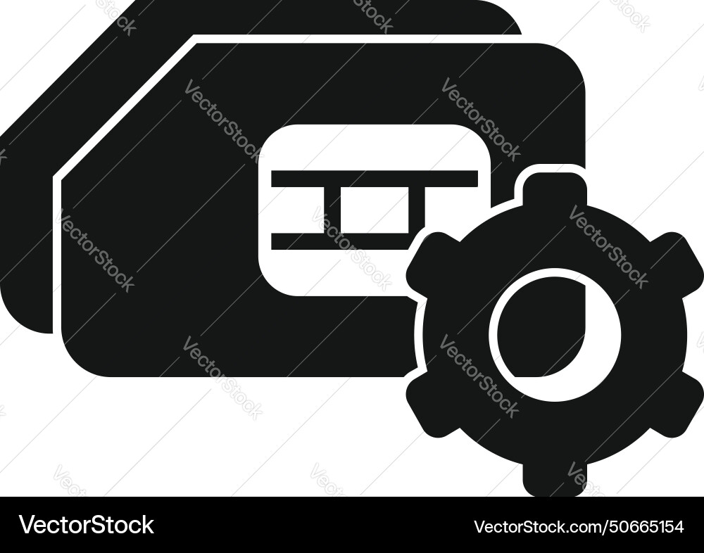 Sim tech mobile icon simple overview Sim tech mobile icon simple overview vector image