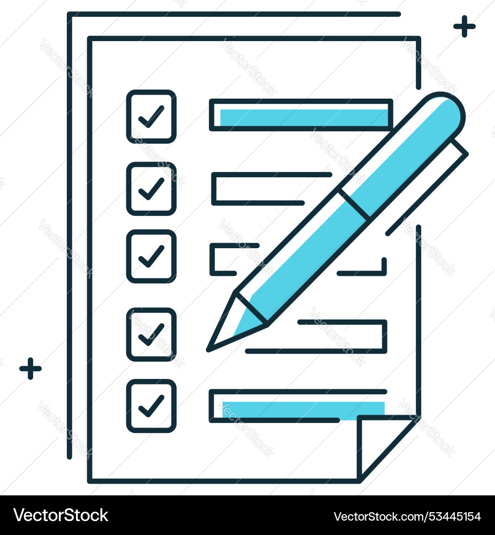 To-do list checklist icon design completion vector image