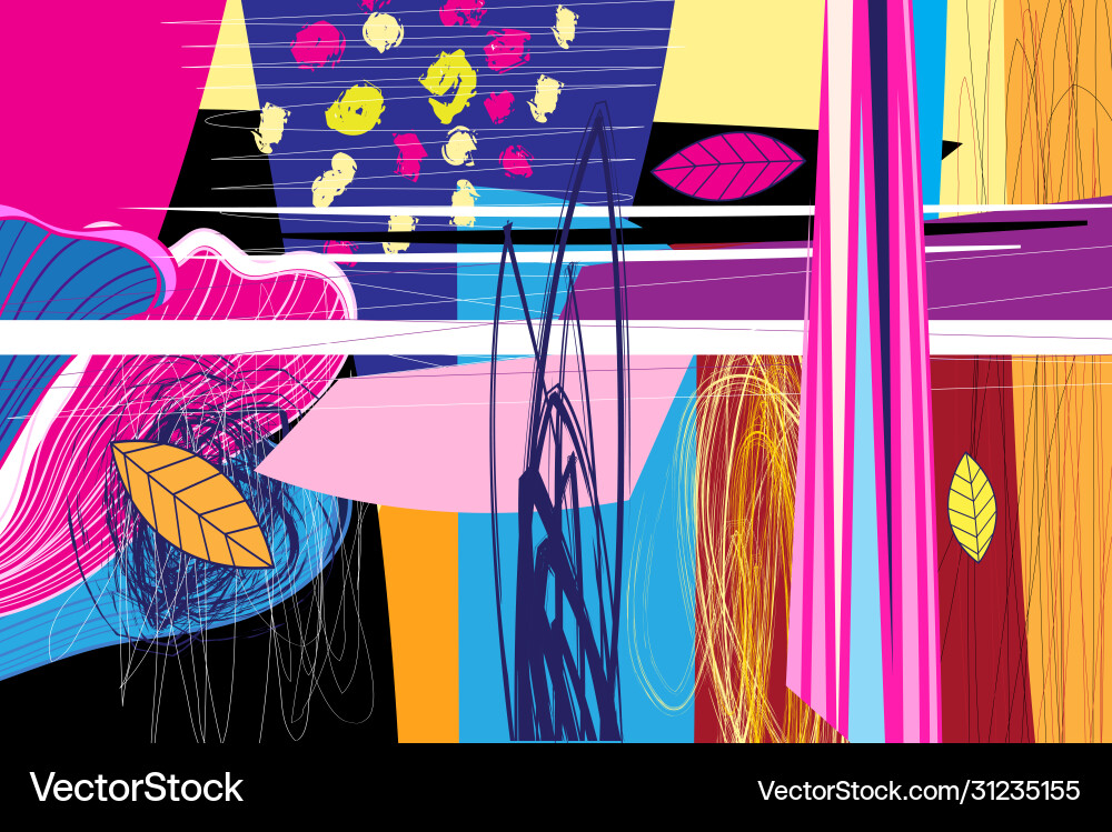 Abstract background with different vector image