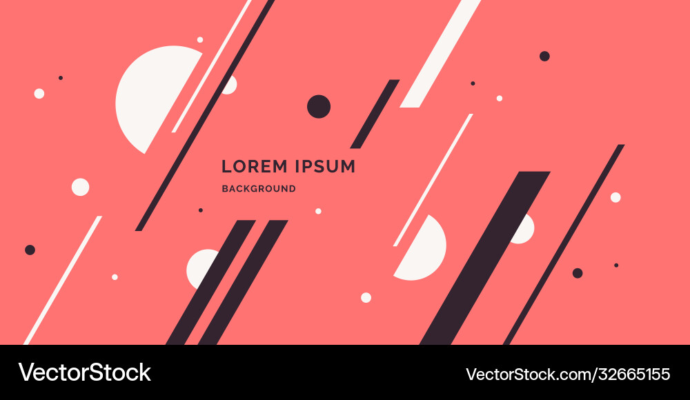 Abstract geometric background the poster Vector Image