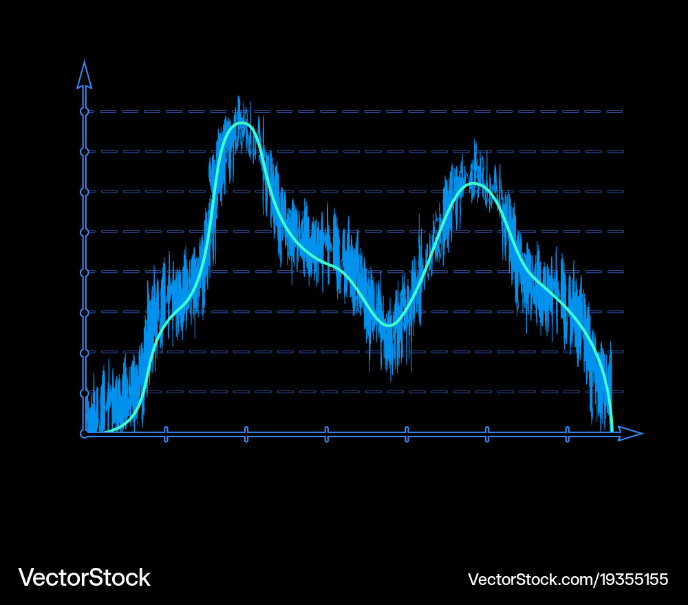 Abstract stock diagrams - trader experience vector image