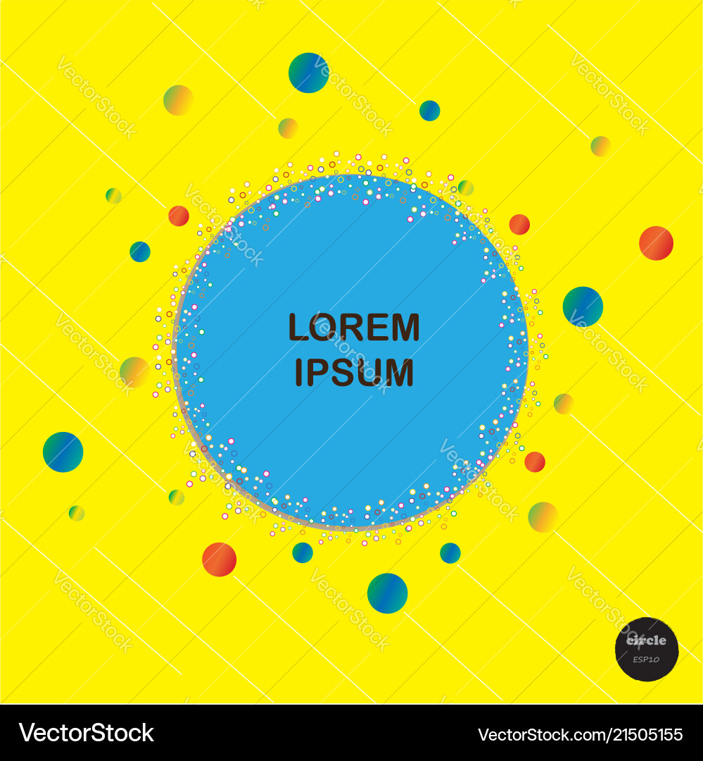 Design colorful circles with line elements Design colorful circles with line elements vector image