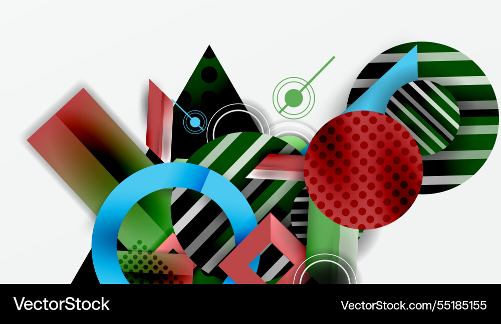Dynamic complex geometric abstract background Dynamic complex geometric abstract background Vector Image