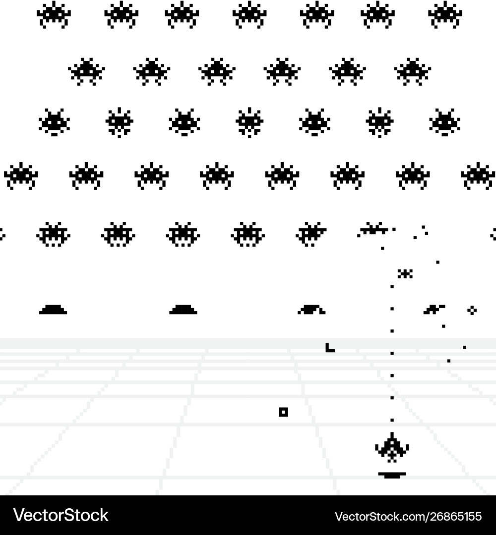 Game interface and elements in pixel style Game interface and elements in pixel style vector image