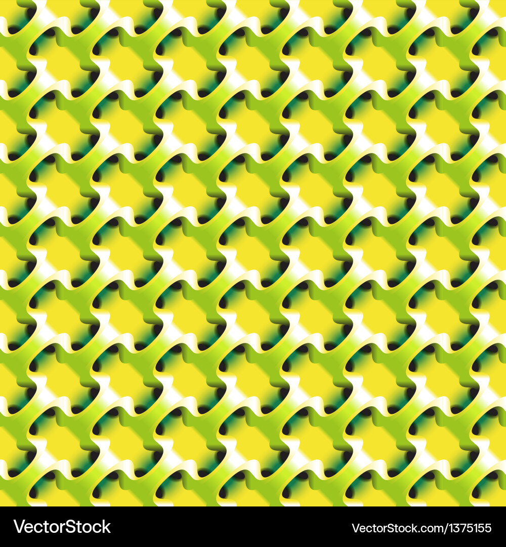 Geometric abstract lime color pattern vector image