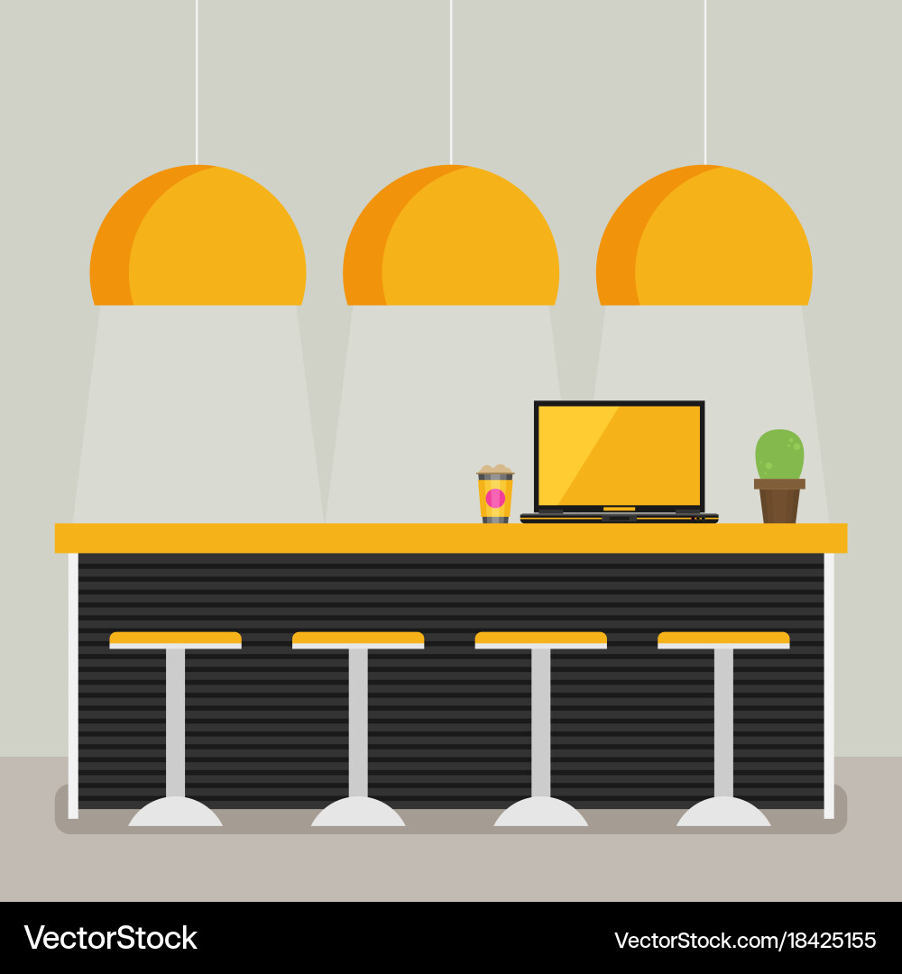 Moderne Wohnung Design Küche Innenraum vektorbild