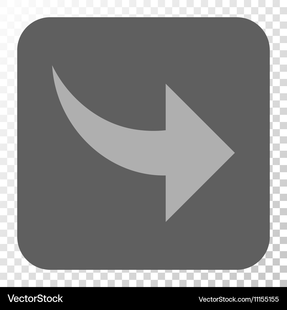 Redo rounded square button Vector Image